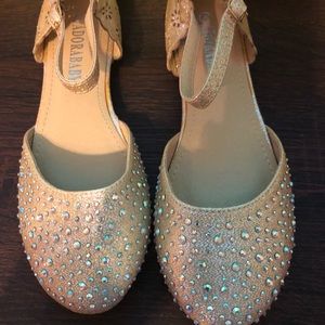 Beautiful champagne rhinestones, cut-out flats
